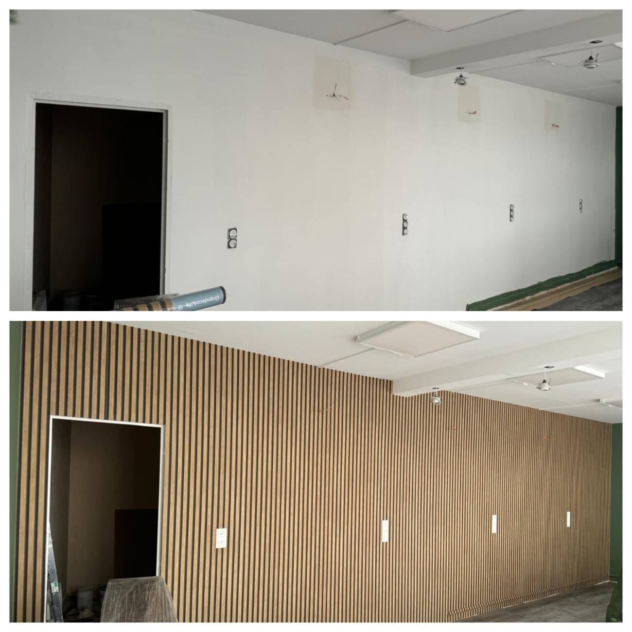 Papier peint effet bois
